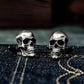 Human Skull Cufflinks - 925 Sterling Silver Handmade