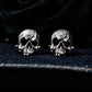 Mutilated Skull Cufflinks - 925 Sterling Silver Handmade