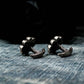 Skull Disc Cufflinks - 925 Silver Handmade