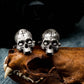 Thriller Big Eyes Skull Cufflinks - 925 Sterling Silver Handmade