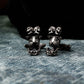 Mutant Double Headed Skull Cufflinks - 925 Silver Handmade