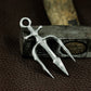 Trident God Weapon Pendant - 925 Silver Handmade