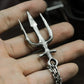 Trident God Weapon Pendant - 925 Silver Handmade