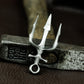 Trident God Weapon Pendant - 925 Silver Handmade