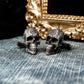 Ornate Skull Cufflinks, 925 Silver Handmade