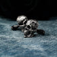 Broken Human Skull Cufflinks - 925 Silver Handmade