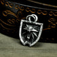 Wolf Tag Pendant - 925 Silver Handmade