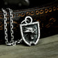 Wolf Tag Pendant - 925 Silver Handmade