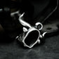 Snarling Bull Pendant - 925 Silver Handmade Wild Rage