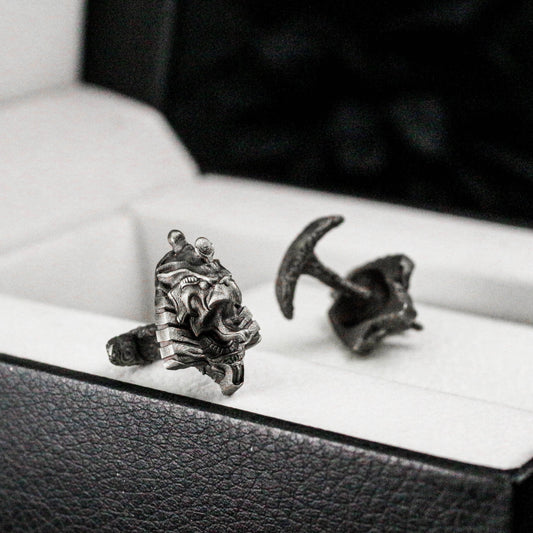 Horus Egyptian Cufflinks - 925 Silver Handmade