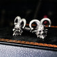 Clown Muppet Doll Cufflinks, Wedding Gift - 925 Sterling Silver Handmade