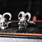 Clown Muppet Doll Cufflinks, Wedding Gift - 925 Sterling Silver Handmade