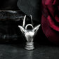 Masked Cat Girl Pendant - 925 Silver Handmade Gothic Persona