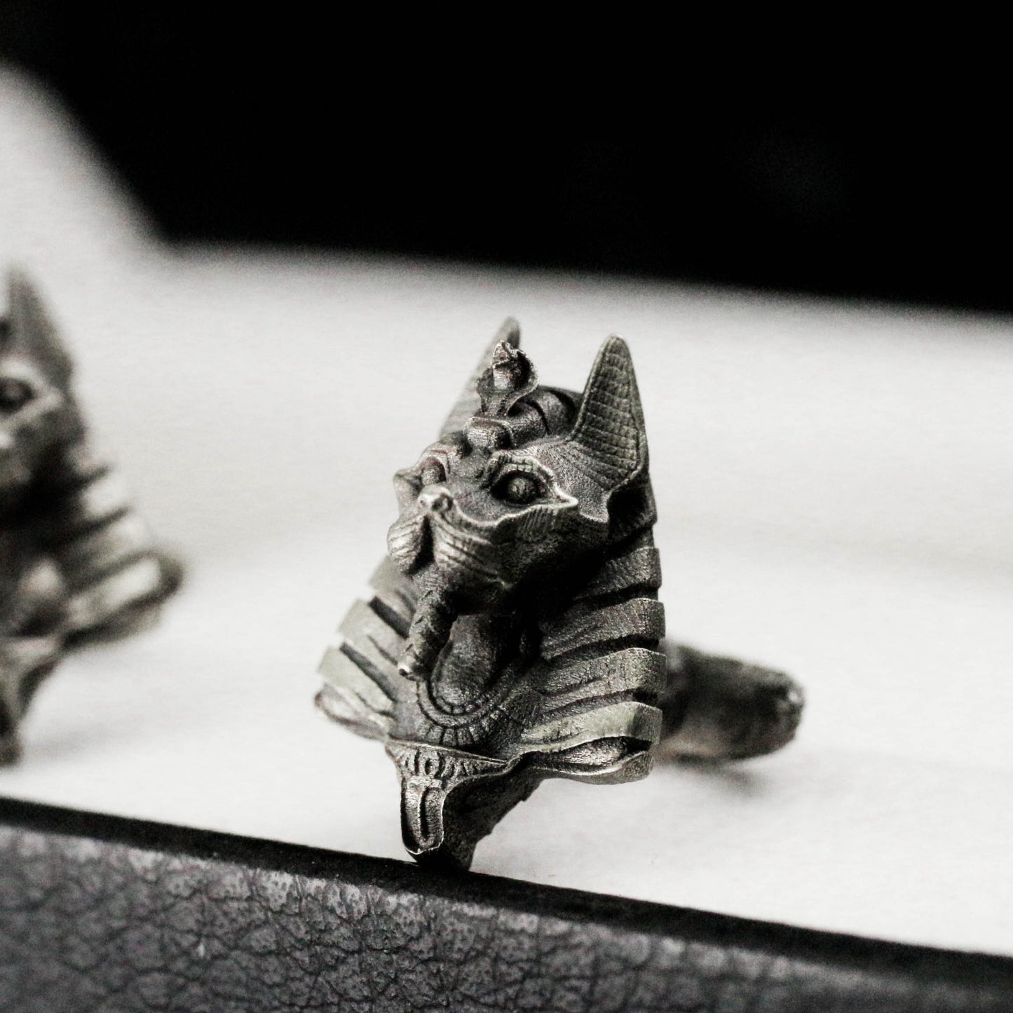 Pharaoh Anubis Cufflinks - 925 Sterling Silver Handmade