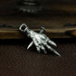 Clawed Hand with Cross Nail Pendant ¨C 925 Silver Handmade