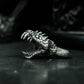 Dragon Jaw Pendant with Open Bite Detail - 925 Sterling Silver Handmade