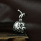 Bomb Skull Pendant ¨C 925 Silver Handmade
