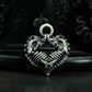 Broken Heart Pendant - 925 Silver Handmade Barbed Love