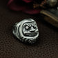 Daruma Head Ring with Fierce Face ¨C 925 Sterling Silver Handmade