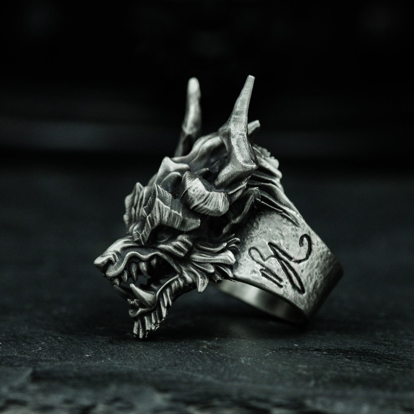 Mythical Dragon Claw Ring - 925 Silver Handmade Fantasy Design
