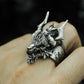 Mythical Dragon Claw Ring - 925 Silver Handmade Fantasy Design