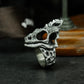 Chameleon Skull Ring ¨C 925 Sterling Silver Handmade