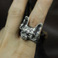 Angry Cat Ring ¨C Handmade 925 Silver Fierce Feline Band