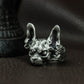 Angry Cat Ring ¨C Handmade 925 Silver Fierce Feline Band