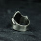 Split Grin Skull Ring ¨C Handmade 925 Silver Sinister Bite Band