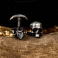 Halfjaw Skull Cufflinks - 925 Silver Handmade