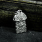 Temple Door Pendant with Radiant Crest - 925 Sterling Silver Handmade