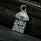 Temple Door Pendant with Radiant Crest - 925 Sterling Silver Handmade