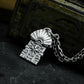 Temple Door Pendant with Radiant Crest - 925 Sterling Silver Handmade