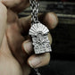 Temple Door Pendant with Radiant Crest - 925 Sterling Silver Handmade