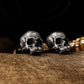 Bearded Skull Cufflinks - 925 Silver Handmade