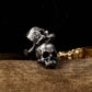 Bearded Skull Cufflinks - 925 Silver Handmade