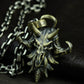 Ram Skull Pendant with Spiked Horns ¨C 925 Sterling Silver Handmade