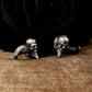 Heart Skull Cufflinks - 925 Sterling Silver Handmade