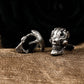 Skull Warrior Cufflinks - 925 Sterling Silver Handmade
