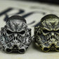 Soldier Skull Ring - 925 Silver Handmade