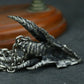 Dragon Head Pendant with Spiked Horns ¨C 925 Sterling Silver Handmade