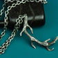 Deer Antler Pendant - 925 Silver Handmade Forest Totem