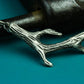 Deer Antler Pendant - 925 Silver Handmade Forest Totem