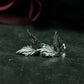 Angel Wing Stud Earrings - 925 Sterling Silver Handmade