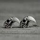 Parrot Skull Earrings - 925 Silver Handmade