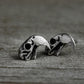 Parrot Skull Earrings - 925 Silver Handmade