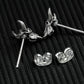 Buffalo Skull Earrings - 925 Silver Handmade