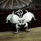 Butterfly Skull Pendant - 925 Silver Handmade
