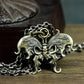 Butterfly Skull Pendant - 925 Silver Handmade