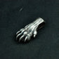 Realistic Wolf Paw Pendant - 925 Sterling Silver Handmade